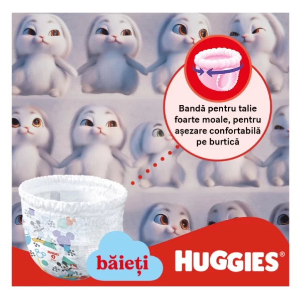 Huggies Little Movers Scutece chilotel №6,16-22kg, pentru baieti 44 buc - image 4