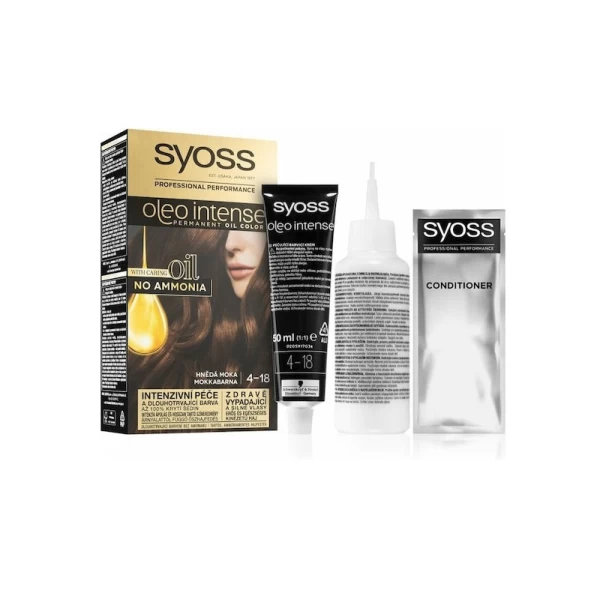 Краска для волос без аммиака Syoss Oleo Intense 4-18 Шоколадный каштановый - image 2