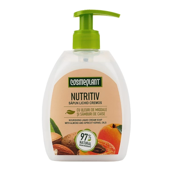 Cosmeplant Sapun lichid cremos Nutritiv Uleiuri de migdale si caise 400 ml - image 1