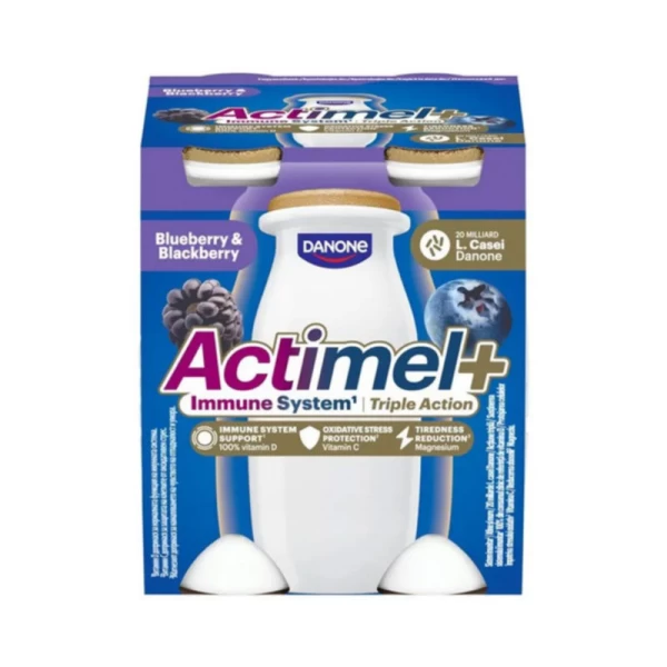 Actimel Iaurt de baut cu afine si mure, 4x100g - image 1