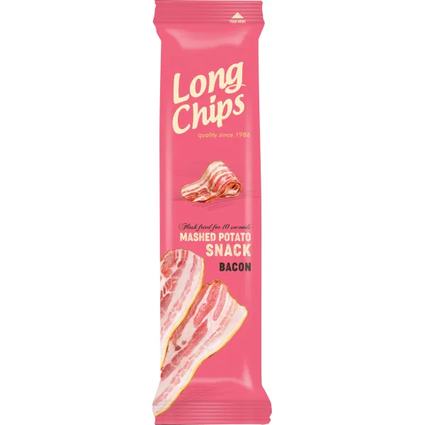Long Chips din cartofi cu bacon 75gr - image 1