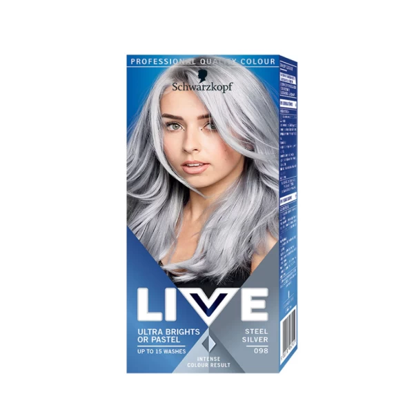 Live Color Vopsea de par Ultra Brights 098 St Silver - image 1