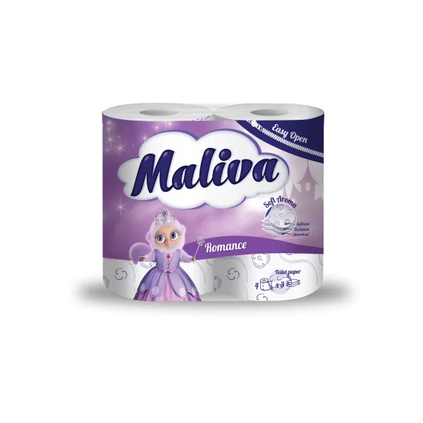 Maliva Туалетная бумага 4 рул 3слойная Romance - image 1