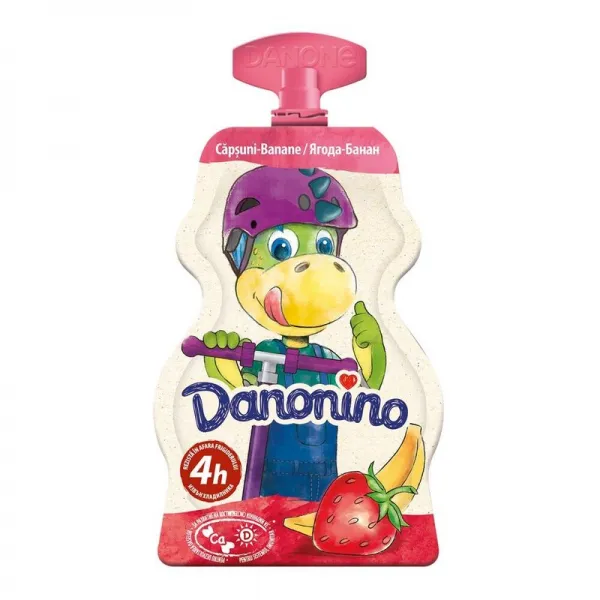 Danonino бананово и клубничный йогурт 70 гр. - image 1