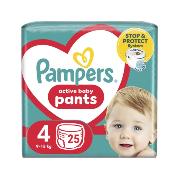 Pampers Chilotei Pants Unisex 4 (9-15 kg), 25 buc - image 1