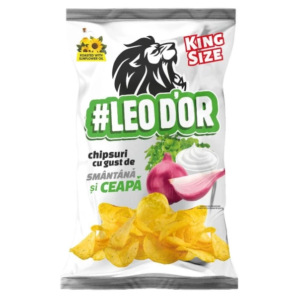 Leodor Чипсы со вкусом сметаны и лука 130г - image 1