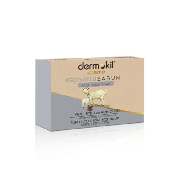 Dermokil sapun solid natural 100 g cu extract de lapte de capra - image 1