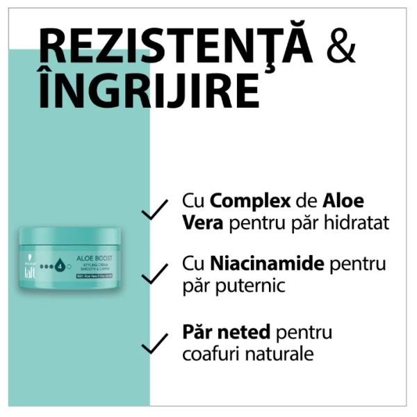Taft Aloe Boost Cremă modelatoare pentru păr, 100 ml - image 3