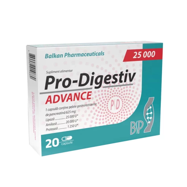 BP Pro Digestiv 25000, 625 mg, 20 Caps. pancreatina - image 1