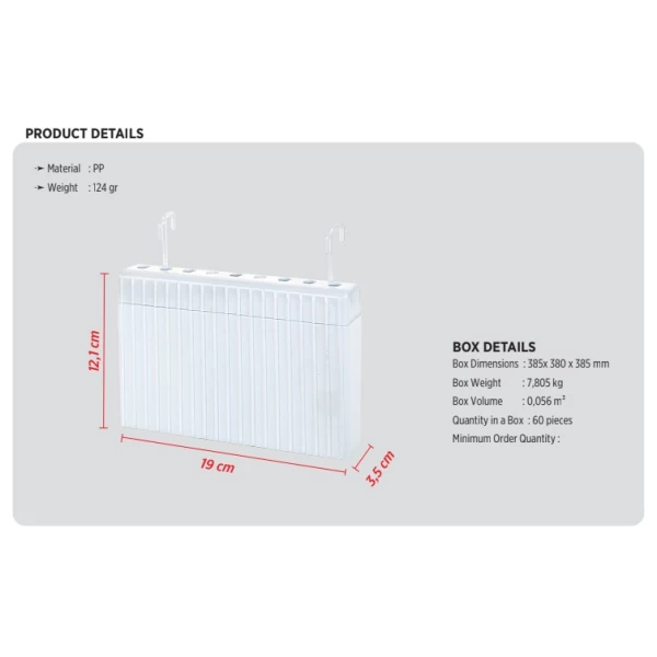 Proff Umidificator de aer Macromax, alb, din plastic, Mare - image 2
