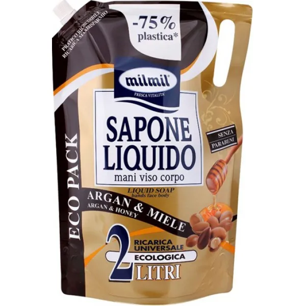 MilMil Sapun lichid 2L Argan si Miere - image 1
