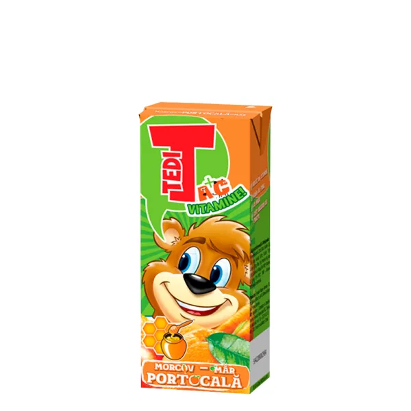 TEDI Suc 0.2L portocala, morcov si mar - image 1