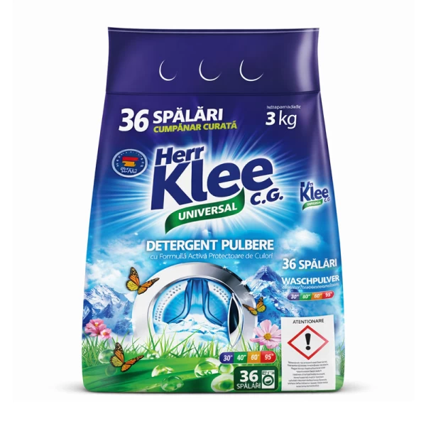 Herr Klee Detergent automat 3 kg universal 36 spalari - image 1
