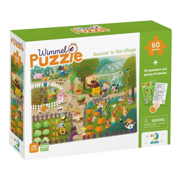 Dodo Joc de dezvoltare-puzzle Vara in sat, seria Wimmelpuzzle, 60 elem. - image 1