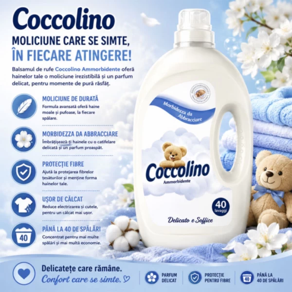 Coccolino Кондиционер для стирки 3л Delicate (40 стирок) - image 2