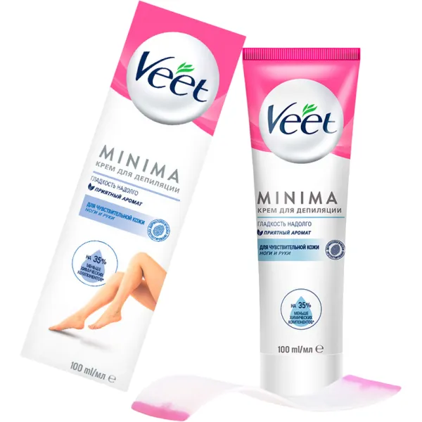 Veet Крем для депиляции с алоэ вера и витамином Е для чувствительной кожи 100мл - image 2