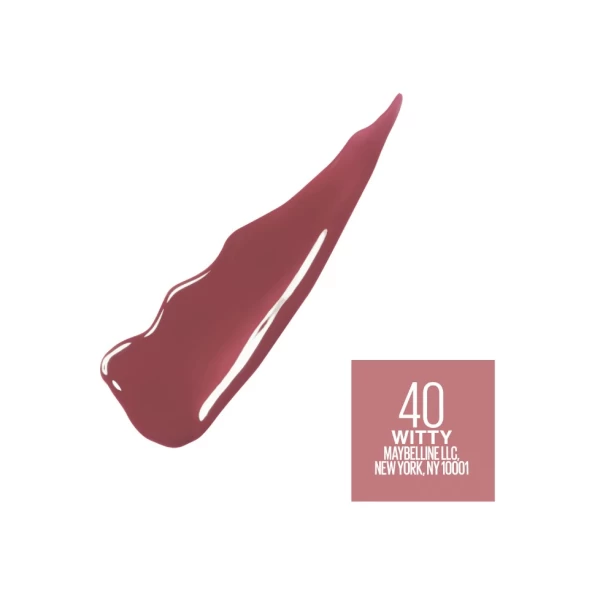 Maybelline Ruj lichid SuperStay Vinyl INK 40 Witty 4,2 ml - image 2