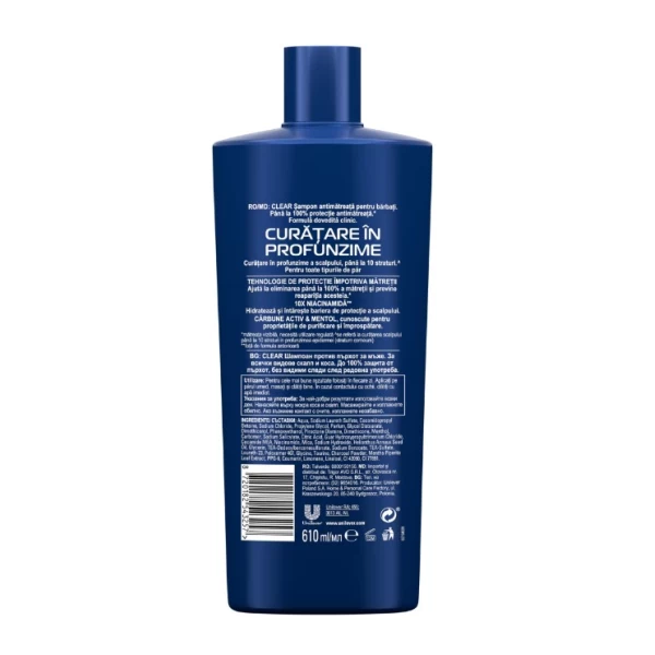 Clear Men Sampon Deep Clean 610 ml - image 2