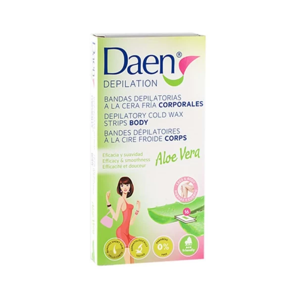 Daen Benzi depilatoare pentru corp Aloe Vera 16 buc - image 1