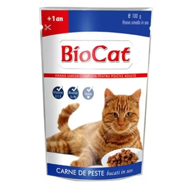 Bio Cat Conserva pentru pisici 100g peste - image 1
