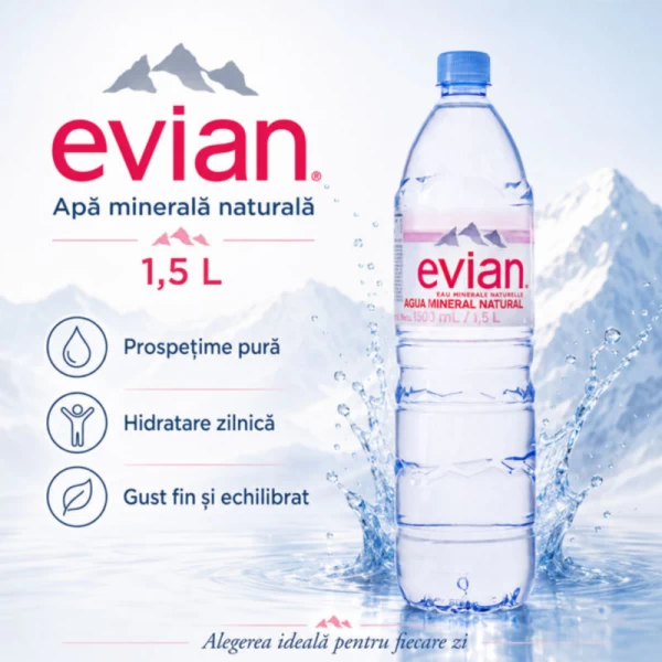 Evian Вода негазированная пет 1,5 л - image 2