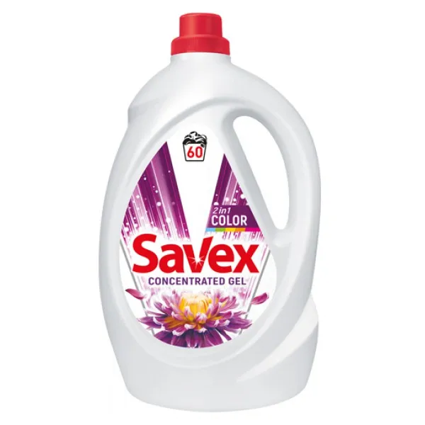 Savex Гель для стирки 3.3л 2in1 Colors - image 1