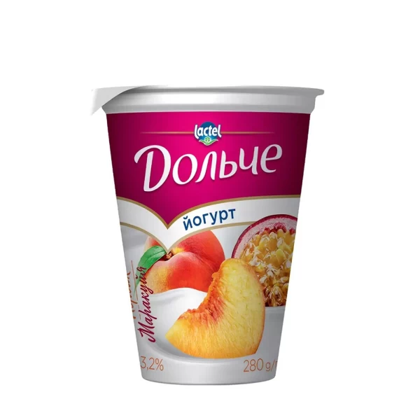 Dolce Iaurt cu piersic si maracuia 3,2% 280g - image 1