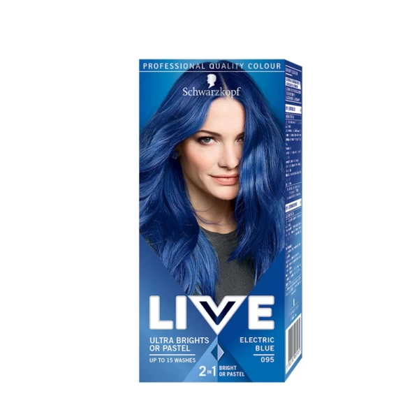 Live Color Vopsea de par Ultra Brights Elect Blue 095 - image 1