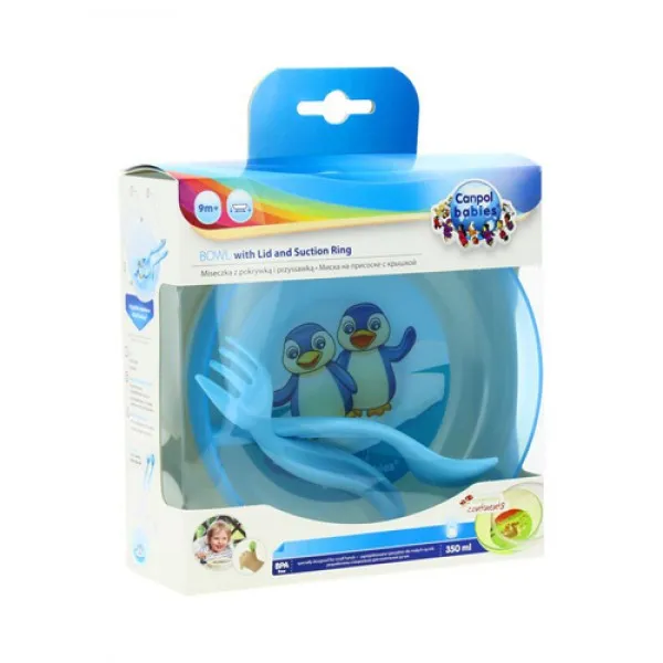 Farfurie cu capac, furculita si lingurita  21/300 - image 1
