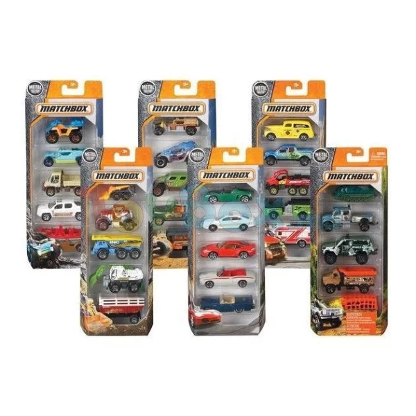 Игровой набор Hot Wheels Matchbox, 5 машин - image 3
