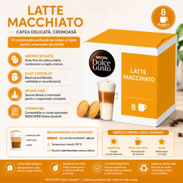 Nescafe Dolce Gusto Cafea capsule Latte Macchiato 16 capsule 183,2 g - image 2