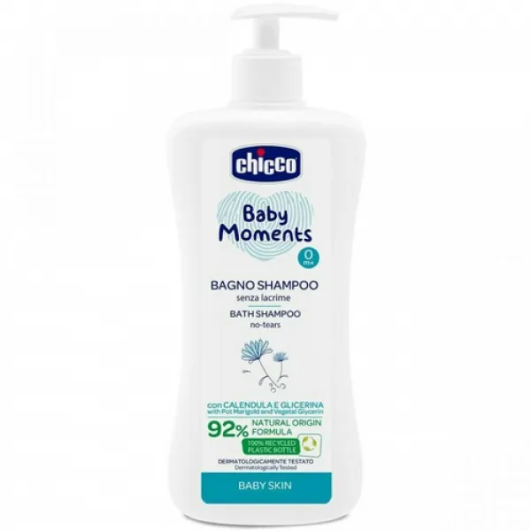 Chicco Шампунь для тела и волос Baby Moments Без Слез, 500 мл - image 1