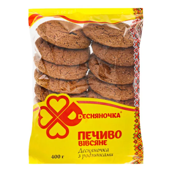 Desna Biscuiti de ovas cu stafide 300g - image 1