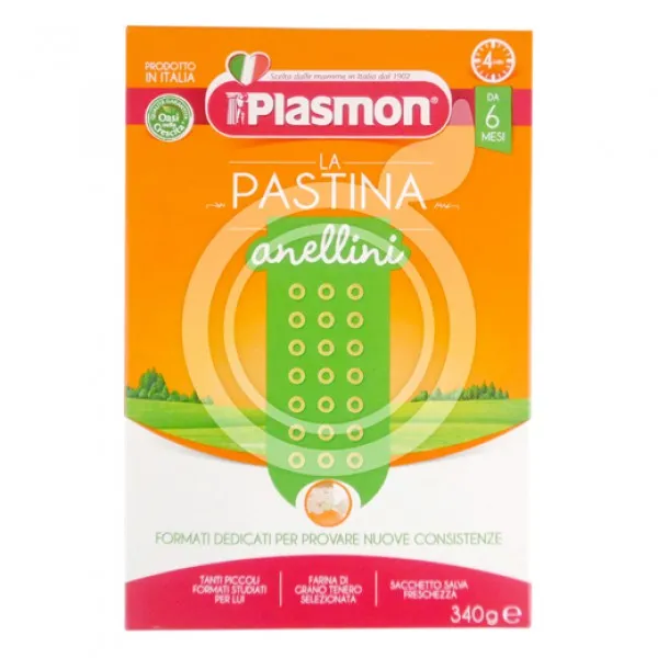 Макароны Plasmon Колечки (6+ мес), 340 г - image 1