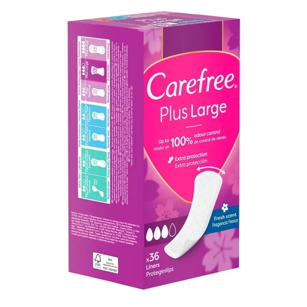 Carefree Absorbante Large Plus Fresh parfumate 36 buc - image 2