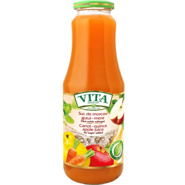 Vita Premium Сок Морковь, айва и яблоко 1 л (Бутылка) - image 2