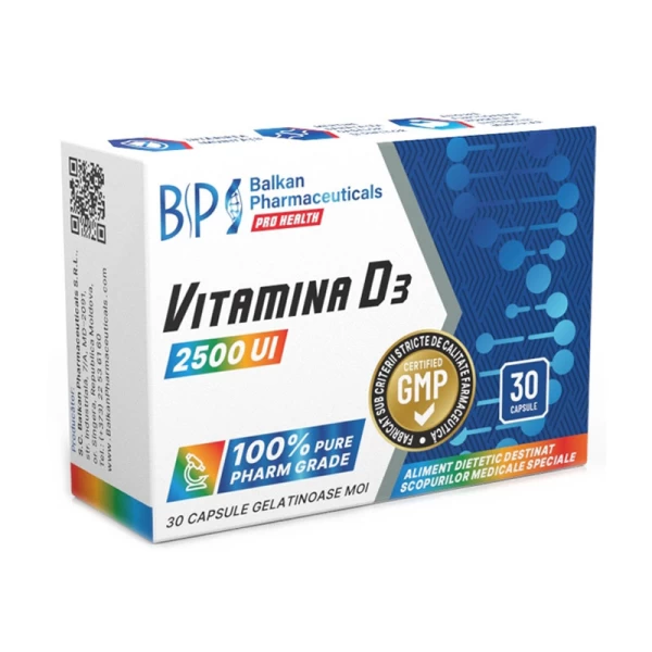 BP Vitamina Vitamin D3 2500UI, 30 capsule - image 1