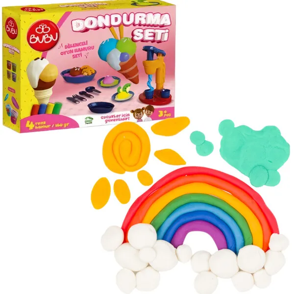 Set cu plastilina de modelat PLAY DOUGH Facem inghetata - image 2