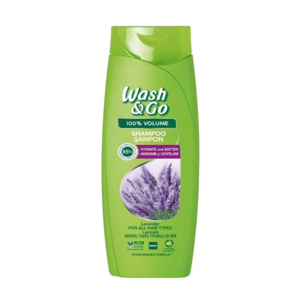 Wash&Go Sampon 360ml cu extract de Lavanda - image 1