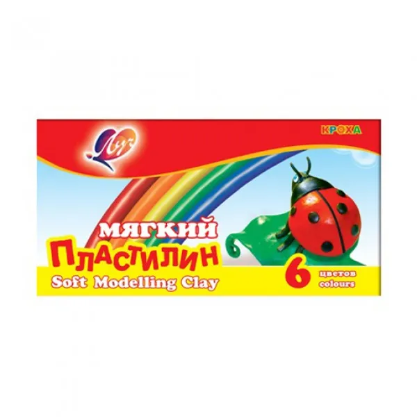 Пластилин мягкий 6 цветов Кроха - image 1