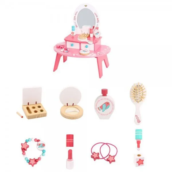 Jucarie set de frumusete din lemn pentru fete T098A - image 7