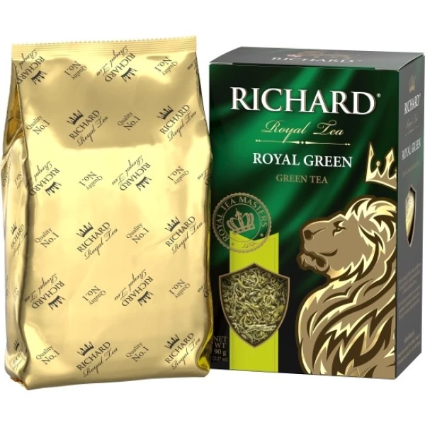 Чай зеленый крупнолистовой Richard (Ричард) Royal Green 90 г - image 3