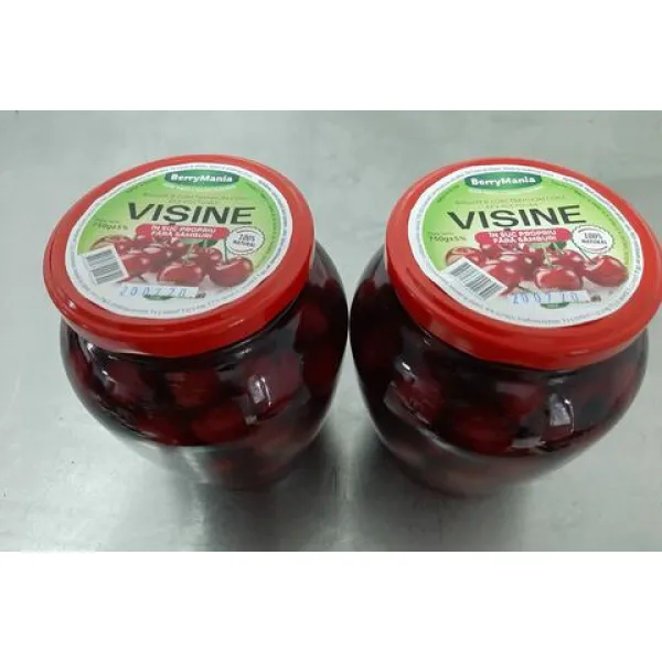 Вишня в собственном соку без косточек BerryMania 750 гр - image 2