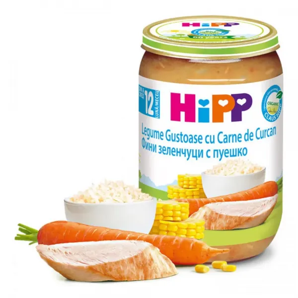 HIPP Piure legume gustoase cu orez si curcan 8 luni 220 g - image 2