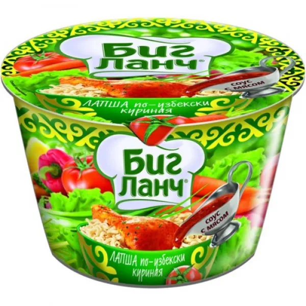 Биг Ланч Лапша курица чили ведро 90г - image 1