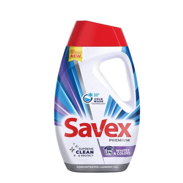 Savex Detergent lichid 0.96l Premium Whites & Color - image 1