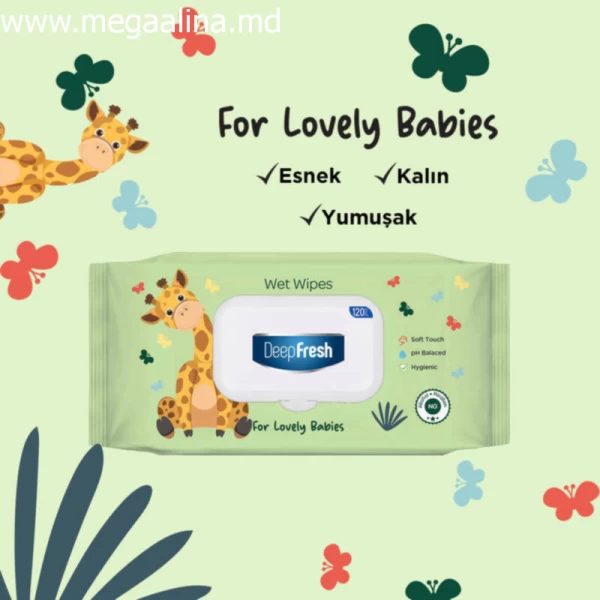 DeepFresh Servetele umede cu capac 72 buc Lovely Baby Giraffe - image 2