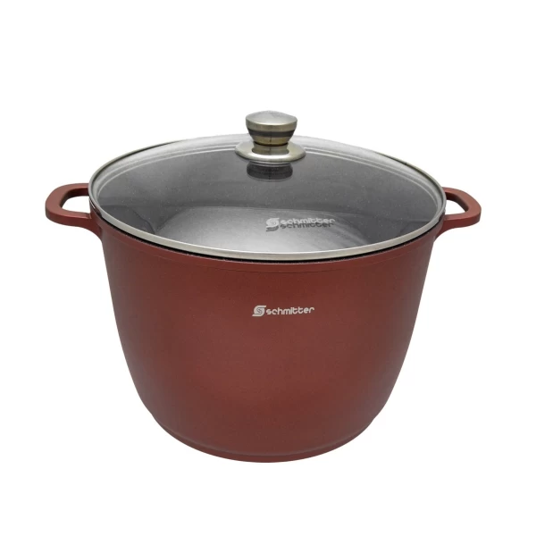 Schmitter Oala Inalta ceramic cu capac aluminiu turnat 28cm, 10.5L - image 1