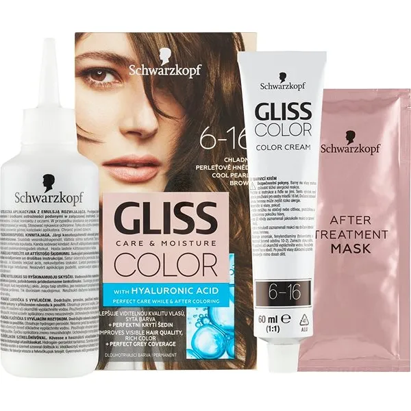 Gliss Color Vopsea de par 6-16 Saten Perlat Rece - image 2