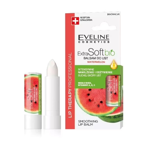 Eveline Balsam de buze Extra Soft bio Watermelon 10 ml - image 2